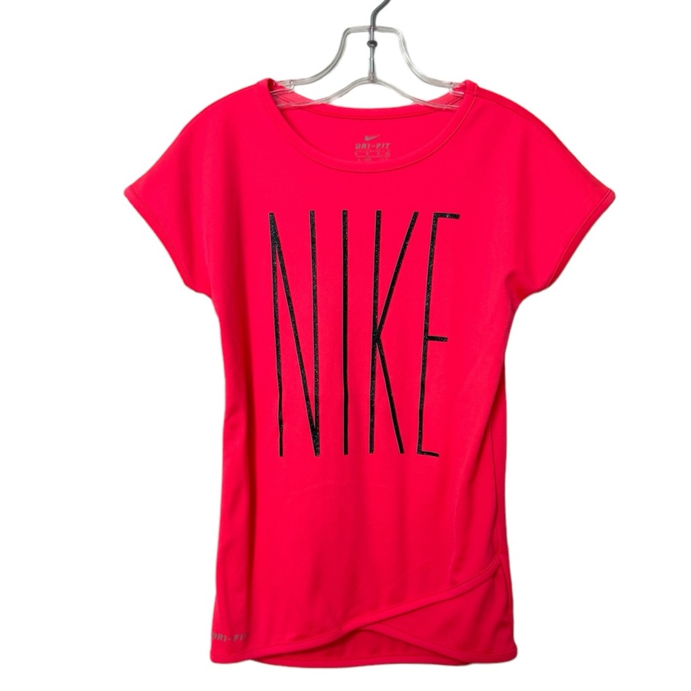 Nike Dri-Fit Girls Size 5 Short Sleeve Shirt